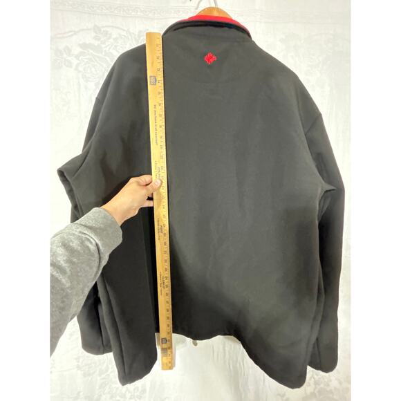 Its Fun To Be Canadian Jacket XXL Black Red Embroidered Canada Spell Out - Picture 14 of 14